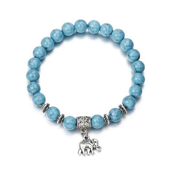 NEW!💙💎🐘ELEPHANT BRACELET!🐘💎💙TURQUOISE COLOR! - Picture 7 of 8